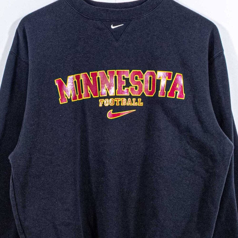 NIKE Center Swoosh Minnesota Football Sweatshirt Small Y2K Sports College
